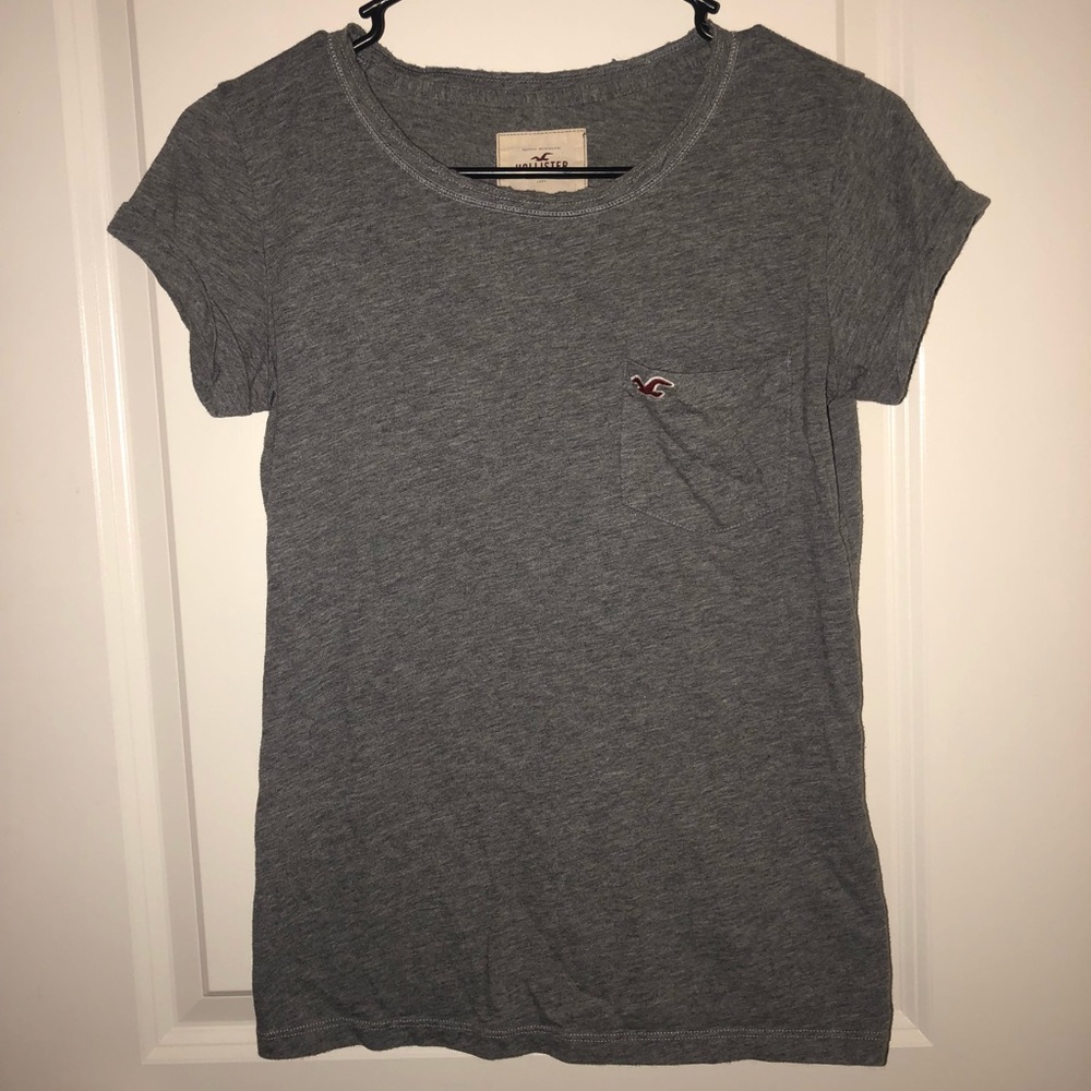 Hollister Grey Pocket Tee